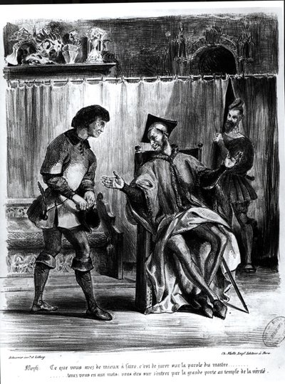 Mephistopheles and the Pupil, from Goethe